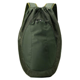 Maxbell Drawstring Backpack Fitness Drawstring Gym Bag for Shopping Badminton Tennis Green