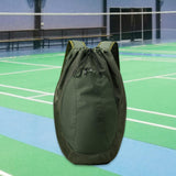Maxbell Drawstring Backpack Fitness Drawstring Gym Bag for Shopping Badminton Tennis Green