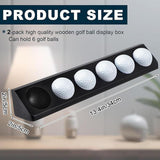 Maxbell Golf Ball Display Case Souvenir Golfball Collections Golf Ball Storage Stand black