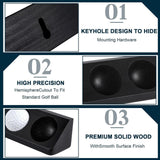 Maxbell Golf Ball Display Case Souvenir Golfball Collections Golf Ball Storage Stand black