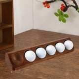 Maxbell Golf Ball Display Case Souvenir Golfball Collections Golf Ball Storage Stand brown