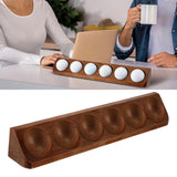 Maxbell Golf Ball Display Case Souvenir Golfball Collections Golf Ball Storage Stand brown
