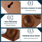 Maxbell Golf Ball Display Case Souvenir Golfball Collections Golf Ball Storage Stand brown