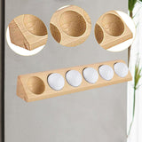 Maxbell Golf Ball Display Case Souvenir Golfball Collections Golf Ball Storage Stand wood color