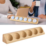 Maxbell Golf Ball Display Case Souvenir Golfball Collections Golf Ball Storage Stand wood color