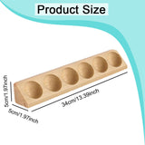 Maxbell Golf Ball Display Case Souvenir Golfball Collections Golf Ball Storage Stand wood color