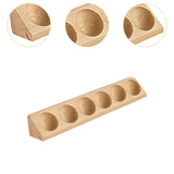 Maxbell Golf Ball Display Case Souvenir Golfball Collections Golf Ball Storage Stand wood color