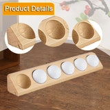 Maxbell Golf Ball Display Case Souvenir Golfball Collections Golf Ball Storage Stand wood color