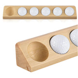 Maxbell Golf Ball Display Case Souvenir Golfball Collections Golf Ball Storage Stand wood color