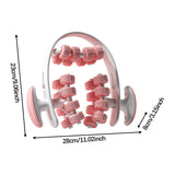 Maxbell 24 Wheel Muscle Roller Equipment Massaging Tool for Travel Yoga Bodybuilding Pink