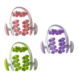 Maxbell 24 Wheel Muscle Roller Equipment Massaging Tool for Travel Yoga Bodybuilding Pink