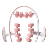 Maxbell 24 Wheel Muscle Roller Equipment Massaging Tool for Travel Yoga Bodybuilding Pink