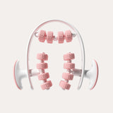 Maxbell 24 Wheel Muscle Roller Equipment Massaging Tool for Travel Yoga Bodybuilding Pink