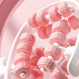 Maxbell 24 Wheel Muscle Roller Equipment Massaging Tool for Travel Yoga Bodybuilding Pink
