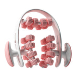 Maxbell 24 Wheel Muscle Roller Equipment Massaging Tool for Travel Yoga Bodybuilding Pink