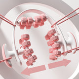 Maxbell 24 Wheel Muscle Roller Equipment Massaging Tool for Travel Yoga Bodybuilding Pink