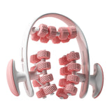 Maxbell 24 Wheel Muscle Roller Equipment Massaging Tool for Travel Yoga Bodybuilding Pink