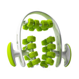 Maxbell 24 Wheel Muscle Roller Equipment Massaging Tool for Travel Yoga Bodybuilding Green
