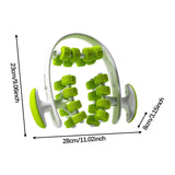 Maxbell 24 Wheel Muscle Roller Equipment Massaging Tool for Travel Yoga Bodybuilding Green