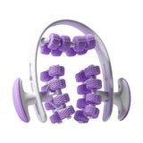 Maxbell 24 Wheel Muscle Roller Equipment Massaging Tool for Travel Yoga Bodybuilding Purple