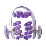 Maxbell 24 Wheel Muscle Roller Equipment Massaging Tool for Travel Yoga Bodybuilding Purple