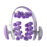 Maxbell 24 Wheel Muscle Roller Equipment Massaging Tool for Travel Yoga Bodybuilding Purple