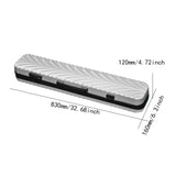 Maxbell Billiard Stick Case Foam Interior Scratch Resistant Hard Shell Pool Cue Case Silver