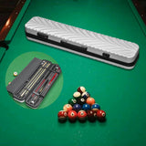 Maxbell Billiard Stick Case Foam Interior Scratch Resistant Hard Shell Pool Cue Case Silver