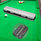 Maxbell Billiard Stick Case Foam Interior Scratch Resistant Hard Shell Pool Cue Case Silver
