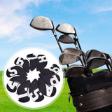 Maxbell 10Pcs Golf Iron Headcovers Golf Iron Covers Set for Golfer Golfing Men Women Black