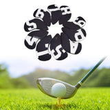 Maxbell 10Pcs Golf Iron Headcovers Golf Iron Covers Set for Golfer Golfing Men Women Black