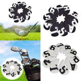 Maxbell 10Pcs Golf Iron Headcovers Golf Iron Covers Set for Golfer Golfing Men Women Black