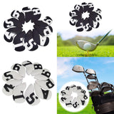 Maxbell 10Pcs Golf Iron Headcovers Golf Iron Covers Set for Golfer Golfing Men Women Black