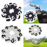 Maxbell 10Pcs Golf Iron Headcovers Golf Iron Covers Set for Golfer Golfing Men Women Black