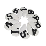 Maxbell 10Pcs Golf Iron Headcovers Golf Iron Covers Set for Golfer Golfing Men Women White