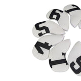 Maxbell 10Pcs Golf Iron Headcovers Golf Iron Covers Set for Golfer Golfing Men Women White