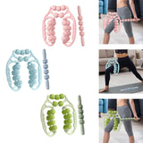 Maxbell Massage Rollers 21 and 4 Wheels Manual Leg Massagers for Travel Outdoor Arms Pink