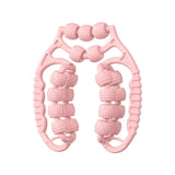 Maxbell Massage Rollers 21 and 4 Wheels Manual Leg Massagers for Travel Outdoor Arms Pink