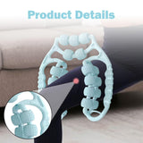 Maxbell Massage Rollers 21 and 4 Wheels Manual Leg Massagers for Travel Outdoor Arms Blue