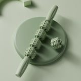 Maxbell Massage Rollers 21 and 4 Wheels Manual Leg Massagers for Travel Outdoor Arms Green