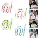 Maxbell 2 Pieces Massage Roller Multifunctional Muscle Roller for Arms Indoor Sports pink