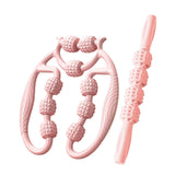 Maxbell 2 Pieces Massage Roller Multifunctional Muscle Roller for Arms Indoor Sports pink