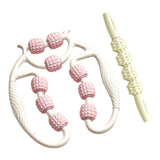 Maxbell 2 Pieces Massage Roller Multifunctional Muscle Roller for Arms Indoor Sports white