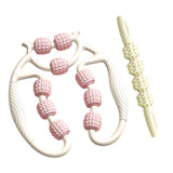 Maxbell 2 Pieces Massage Roller Multifunctional Muscle Roller for Arms Indoor Sports white