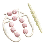 Maxbell 2 Pieces Massage Roller Multifunctional Muscle Roller for Arms Indoor Sports white