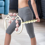 Maxbell 2 Pieces Massage Roller Multifunctional Muscle Roller for Arms Indoor Sports white