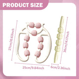 Maxbell 2 Pieces Massage Roller Multifunctional Muscle Roller for Arms Indoor Sports white