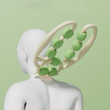 Maxbell 2 Pieces Massage Roller Multifunctional Muscle Roller for Arms Indoor Sports green