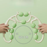Maxbell 2 Pieces Massage Roller Multifunctional Muscle Roller for Arms Indoor Sports green