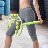 Maxbell 2 Pieces Massage Roller Multifunctional Muscle Roller for Arms Indoor Sports green